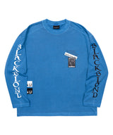 カオスワッペンピグメントロングTシャツ(オーシャンブルー)