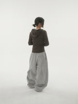 Arc back curved sweat pants -3C