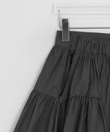 Galten shirring banding midi skirt