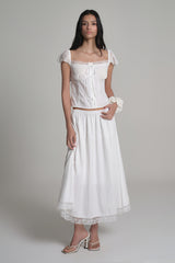  Angel lace skirt, Ivory