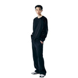 COATED RAGLAN SWEAT SHIRT [BLACK]