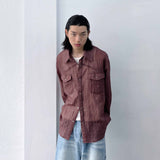 3D Pleated Western Shirt