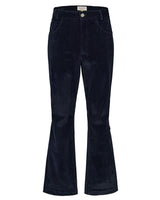 ベルベットデニムフレアフィットパンツ(NAVY)