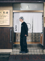 CARGO LOOSEFIT DENIM PANTS BLACK