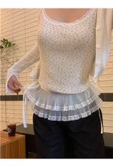 レースレイヤードミニスカート