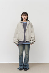 Salt Washed Zip Hoodie