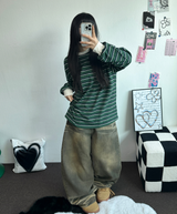 MUD CAT ウォッシングバルーンデニムパンツ 🤎🧸