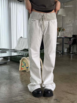Banding waist flare pants(2color)