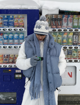 ゼロナインコージースノーフレークドロップニットビーニー