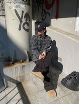 No.1003 napping check SHIRT (3color)