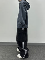  denim track cargo pants