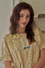 Rivona Short-sleeve One-piece Yellow[24181WOSXN]