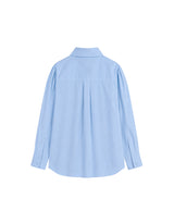 Basic Oxford Oversized Tie Shirt Sky Blue