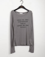 ティップトゥルーズフィットシースルー長袖Tシャツ