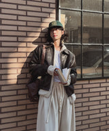 ポンドカットウォッシング2wayレザージャケット