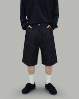 Gro バミューダデニムパンツ(BLACK)