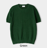 Roel Cable Round Short Sleeve Knit