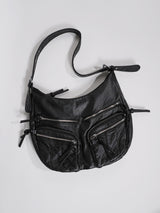 Vintage Pocket Leather Shoulder Bag