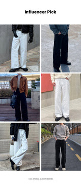 Normal Washing Cotton Pants - 3COLOR