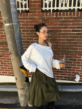 Slam off-shoulder long sleeve (4color)