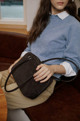 BROSCHE BAG SUEDE ESPRESSO