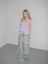 krish cubic  bustier top(2 color)