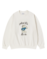 25FW ACベアウェルカムスウェットシャツクリーム