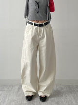382 Curved Balloon Wide Pants