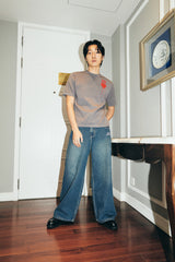 DVRK プリヴェハートロゴボクシーニッティドTシャツ - GREY