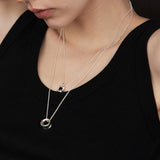 サンドデューンネックレス (M) (シルバー)
