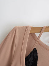 Mira Layered Shirring Slim T-shirt