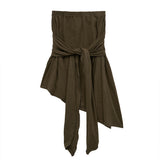 st stud skirt (brown)