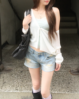 Pastel lace sleeveless