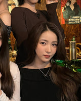 [worn by kim heejae gfriend sowon] ゴールドリンク 14k ゴールドメッキ + 925シルバーネックレス N062-02G