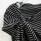 Noel Asym Stripe Ribbon Top