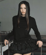 STUD HOODIE (BLACK)