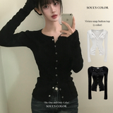 [MADE] Vivien snap button top (2color)