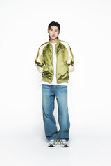 25SS ROPE EMBO COLORATION BOMBER JACKET  KHAKI