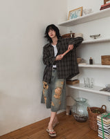 Grunning Vintage Damage Bermuda Pants