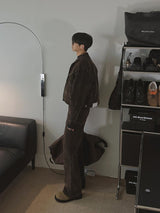 Winter Velvet Denim Bootcut Pants (2color)