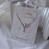 [fromis_9 Baek Jiheon Necklace] ムーンライトティアドロップカラーボーンネックレス