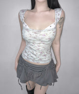 amy floral top (3colors)