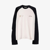 ラグランワッフル長袖Tシャツ_ ブラック