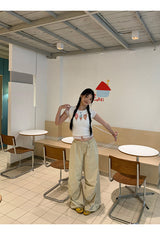 アイスクリームレースレイヤード半袖Tシャツ