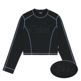 ODSD Cut-off Cover Stitch Semi-Crop T-shirt