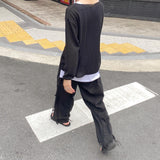 グランジルックヴィンテージワイドパンツ