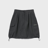 Nylon Cargo Mini Skirt_Charcoal
