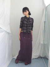 Slim Base String Long Skirt