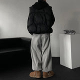OWN Knitwear Hooded Padded Vest (2 colors)