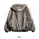 Kuro Two Way Fur Hooded Zip-up